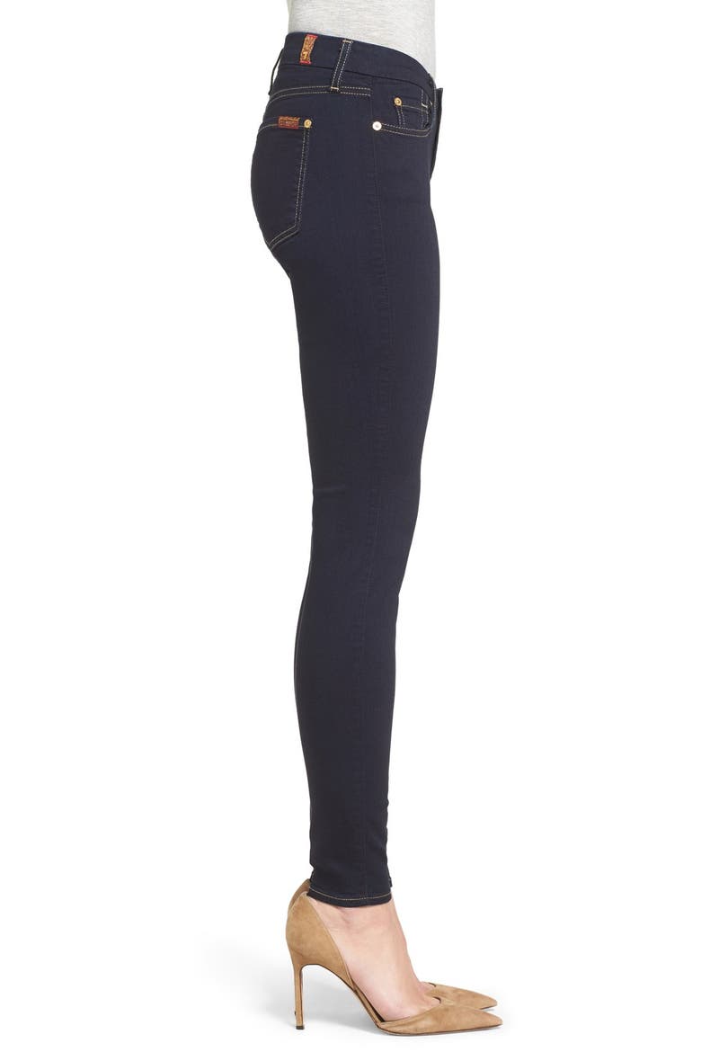 7 For All Mankind® 'b(air)' Skinny Jeans, Alternate, color, RINSED INDIGO