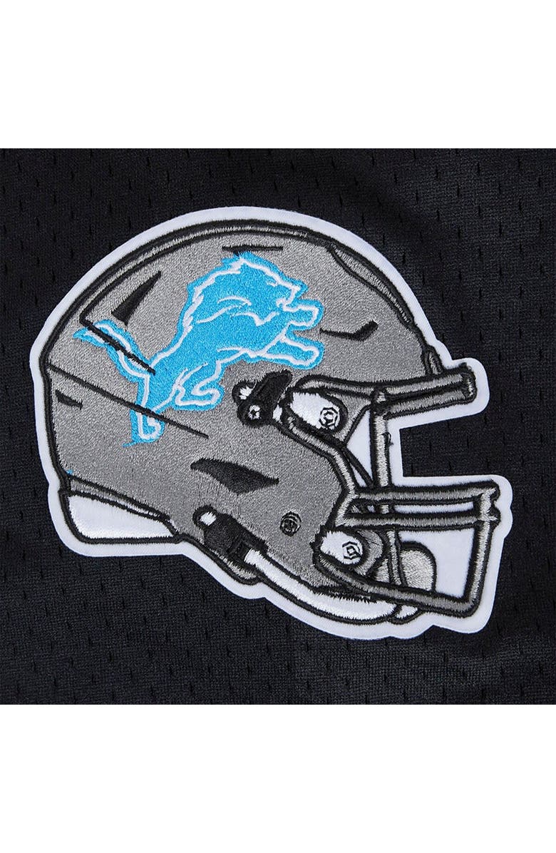 PRO STANDARD Men's Pro Standard Aidan Hutchinson Black Detroit Lions Mesh Button-Up Baseball Jersey, Alternate, color, 