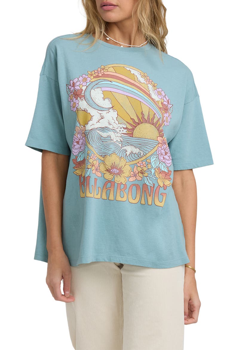 Everyday Paradise Graphic T-Shirt, Main, color, MASON BLUE