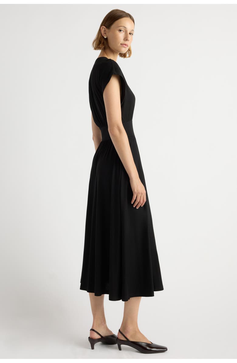 Modern Citizen Prima Jersey Midi Dress, Alternate, color, Black