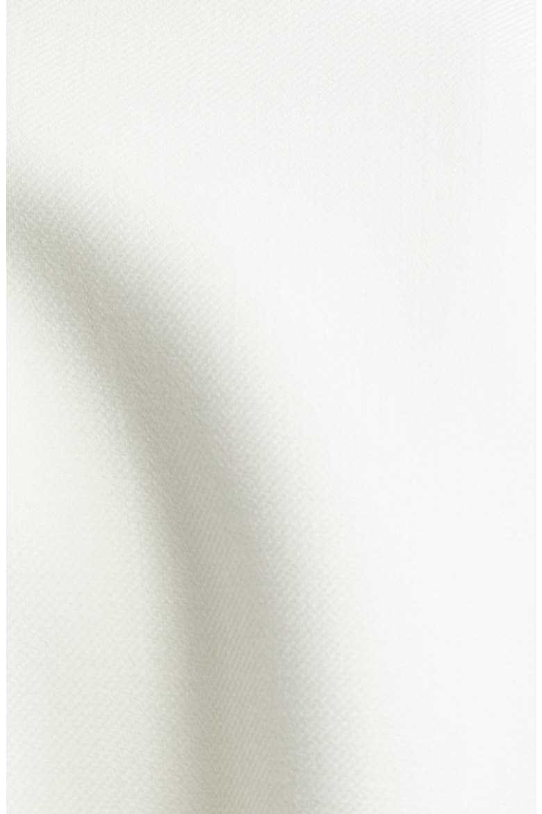 V-Detail Belted Virgin Wool & Silk Drill Coat, Alternate, color, AVORIO