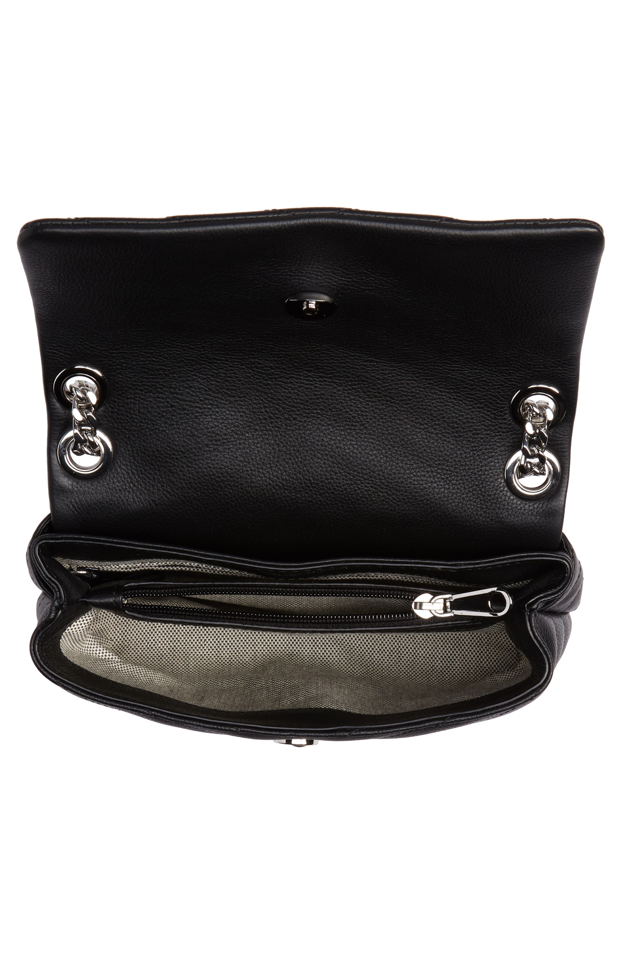 Rebecca Minkoff Edie Quilted Leather Crossbody Bag, Alternate, color, 