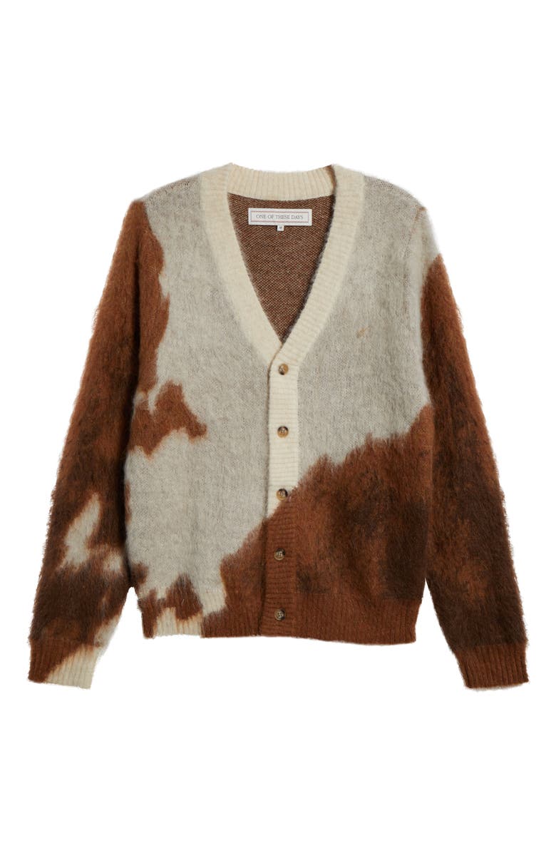 ONE OF THESE DAYS Horse Intarsia V-Neck Cardigan, Alternate, color,