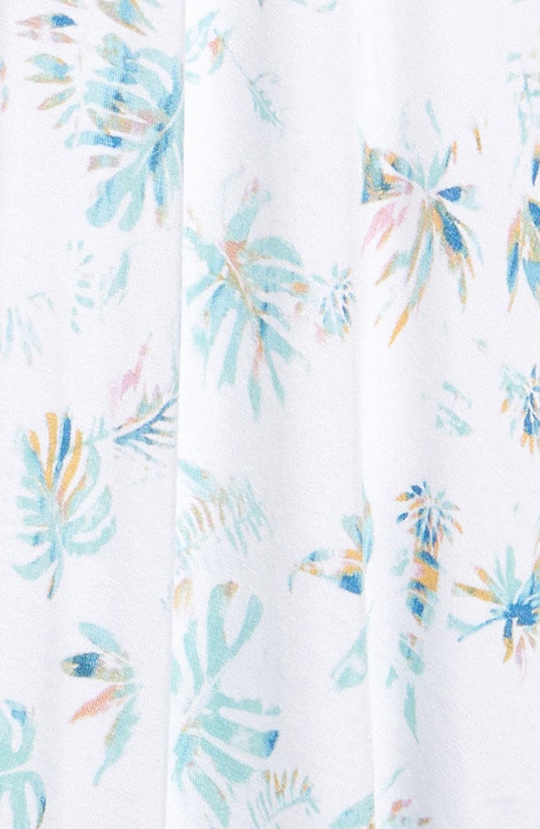 Nordstrom Kids' Stripe Sleeveless Handkerchief Hem Dress, Alternate, color, White Tropical