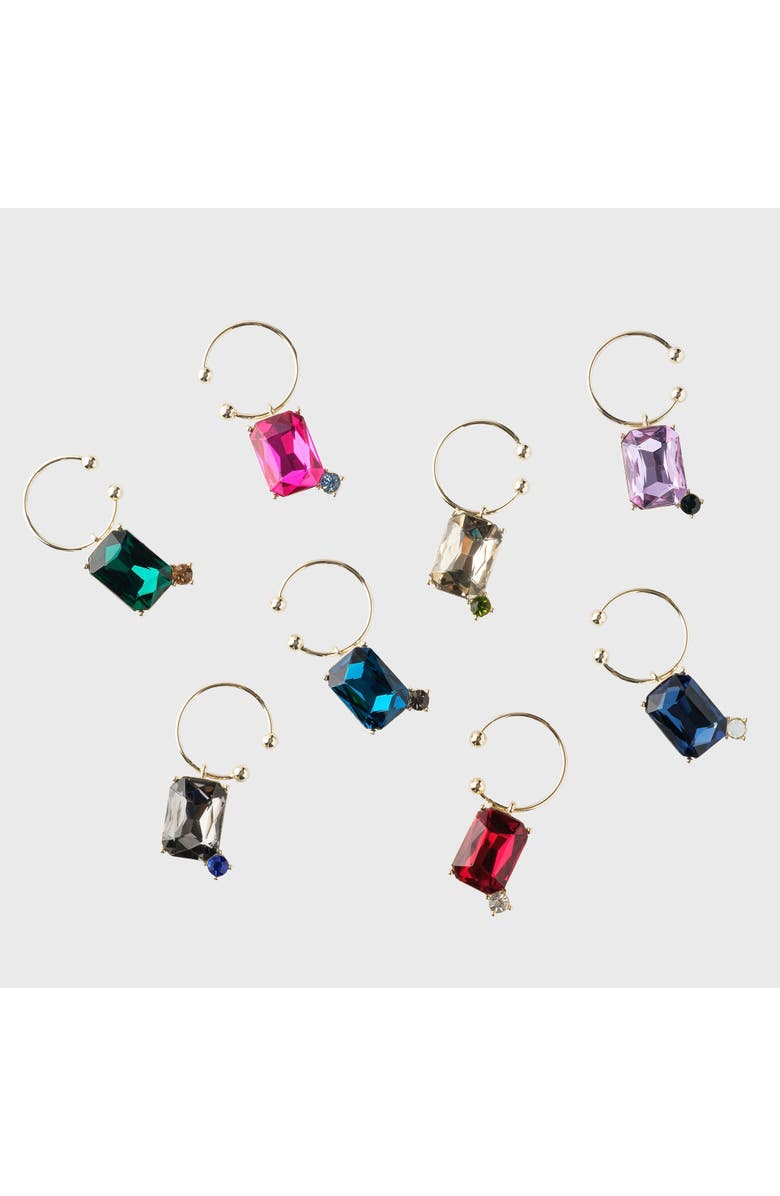 Joanna Buchanan Party set of cocktail picks and wine charms, Alternate, color, Red