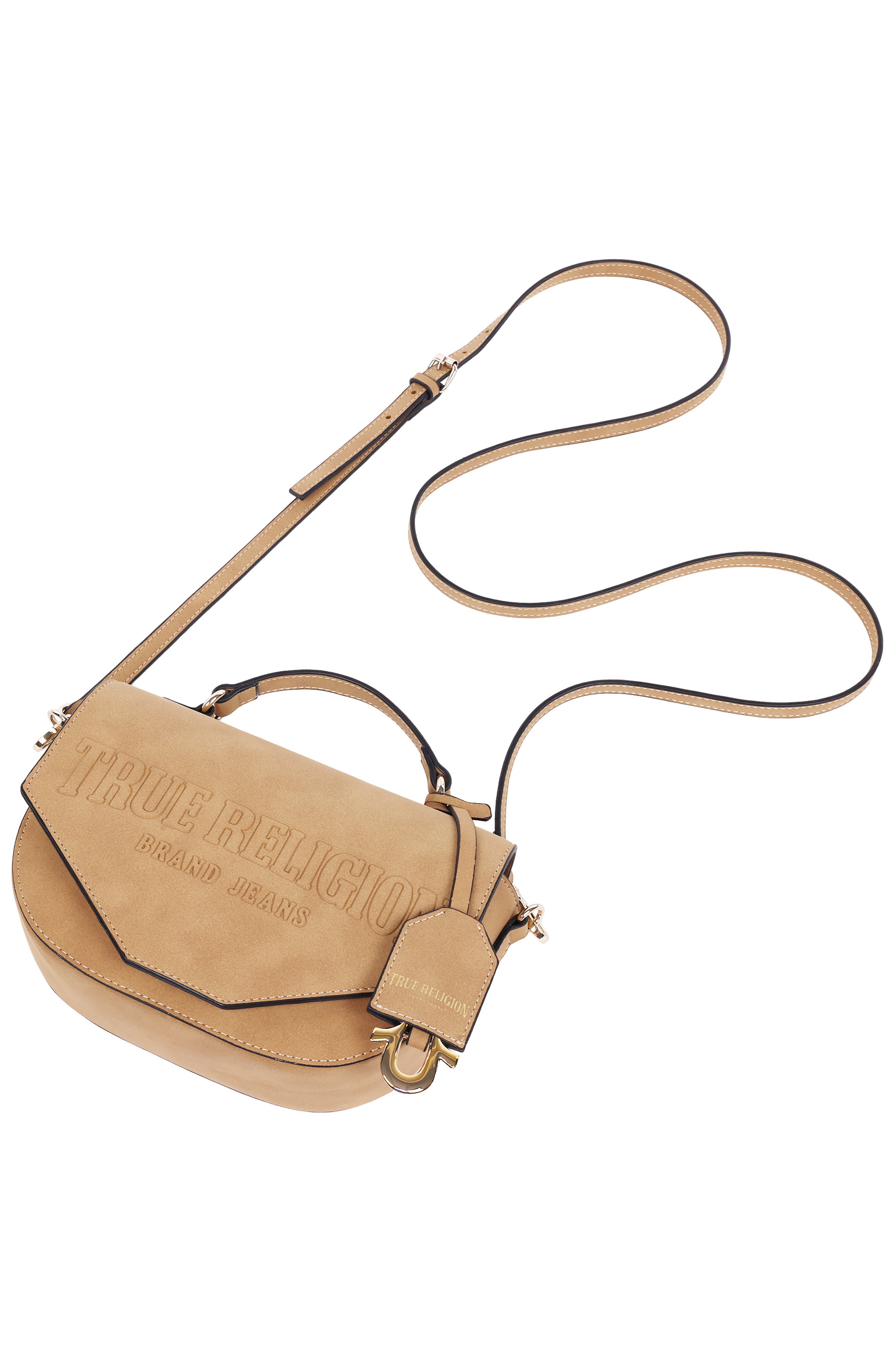 True Religion Trapunto Logo Satchel Bag, Alternate, color, 