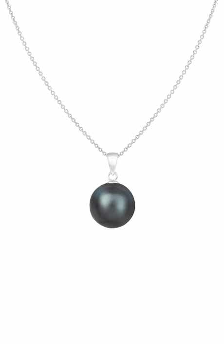 SPLENDID PEARLS Tahitian Pearl Pendant Necklace