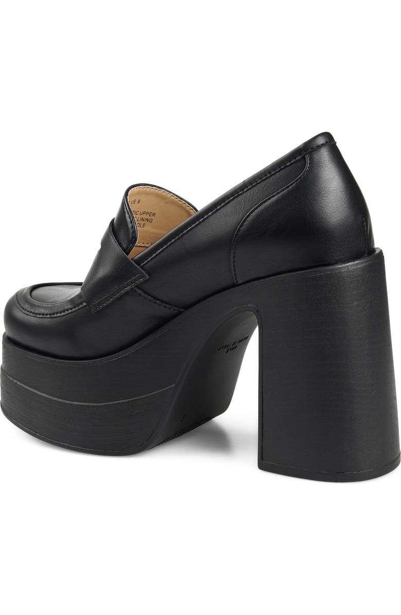 Candie's Ace Platform Pump, Alternate, color, Black Faux