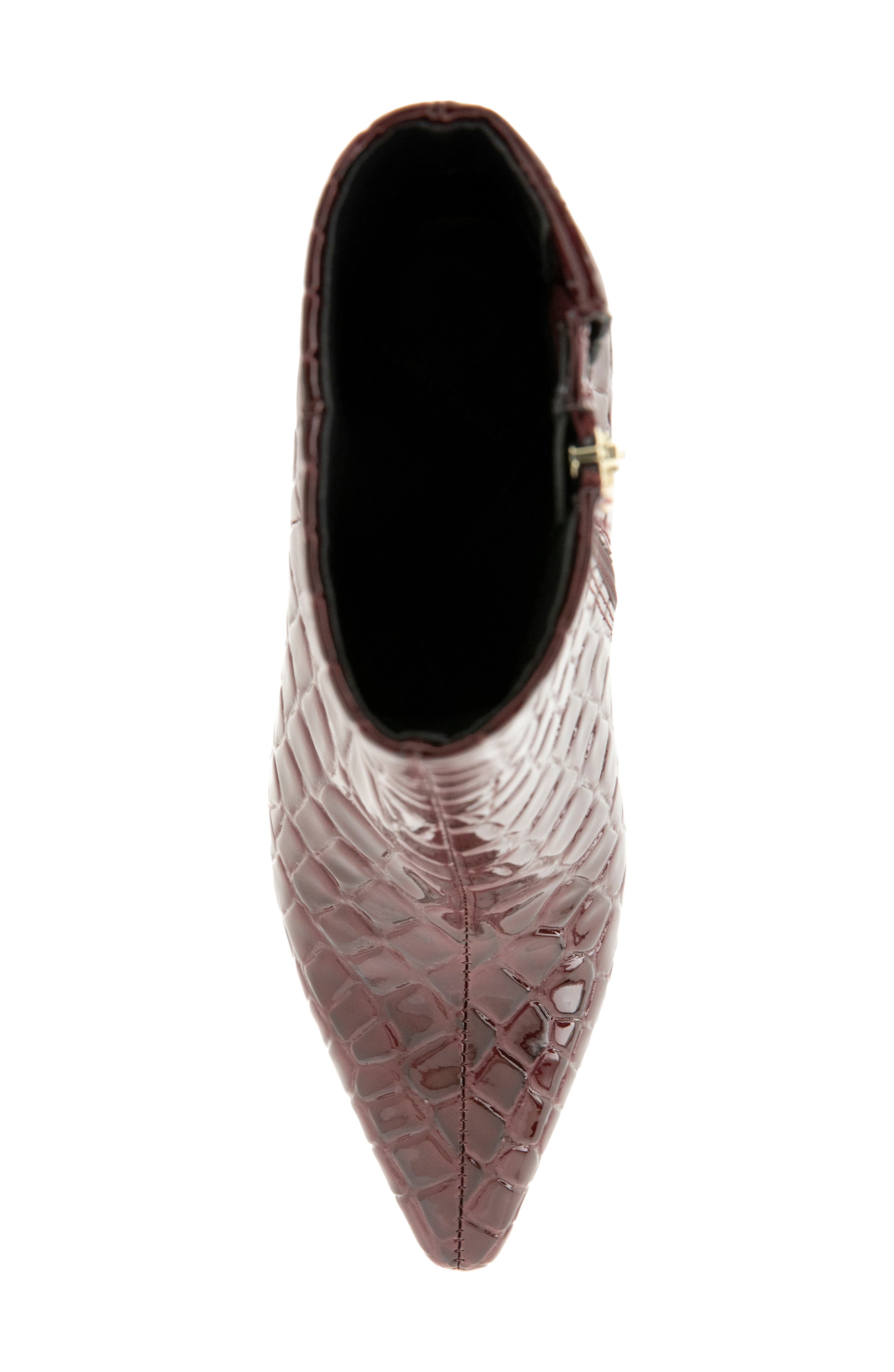 Quincy Pointed Toe Bootie, Alternate, color, WINE CROCO