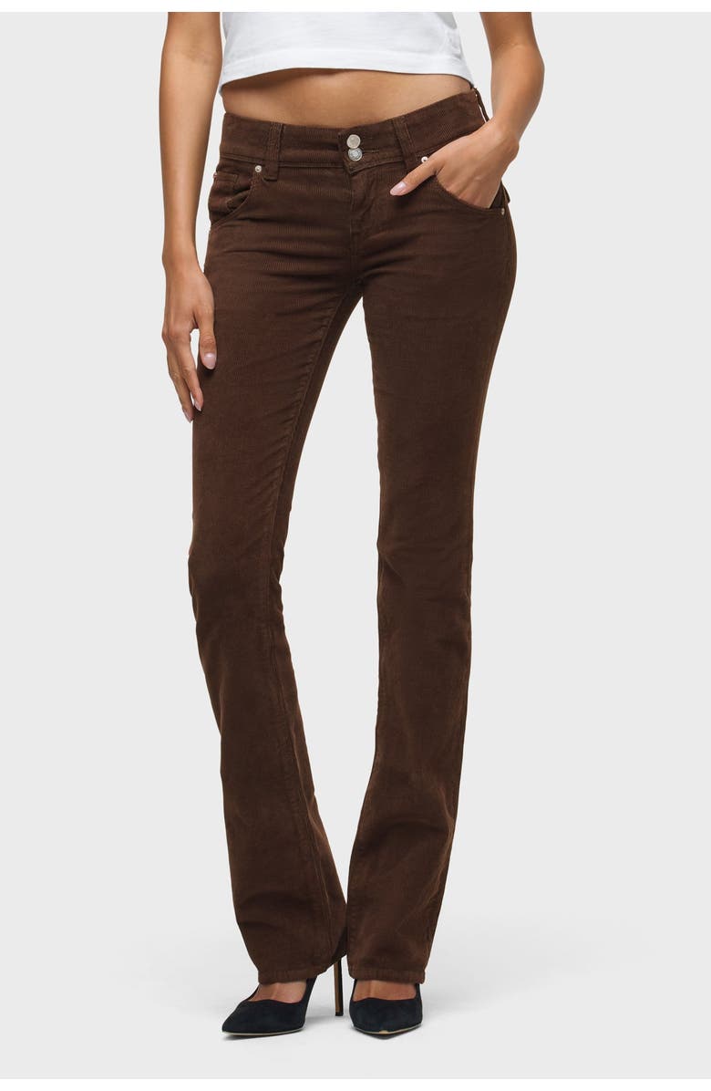 Hudson Jeans Beth Mid-Rise Baby Boot, Main, color, Black Coffee Cord