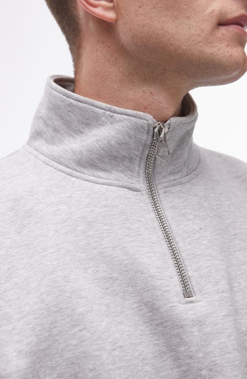 TOPMAN TOPMAN OVERSIZE QUARTER ZIP SWEATSHIRT 
