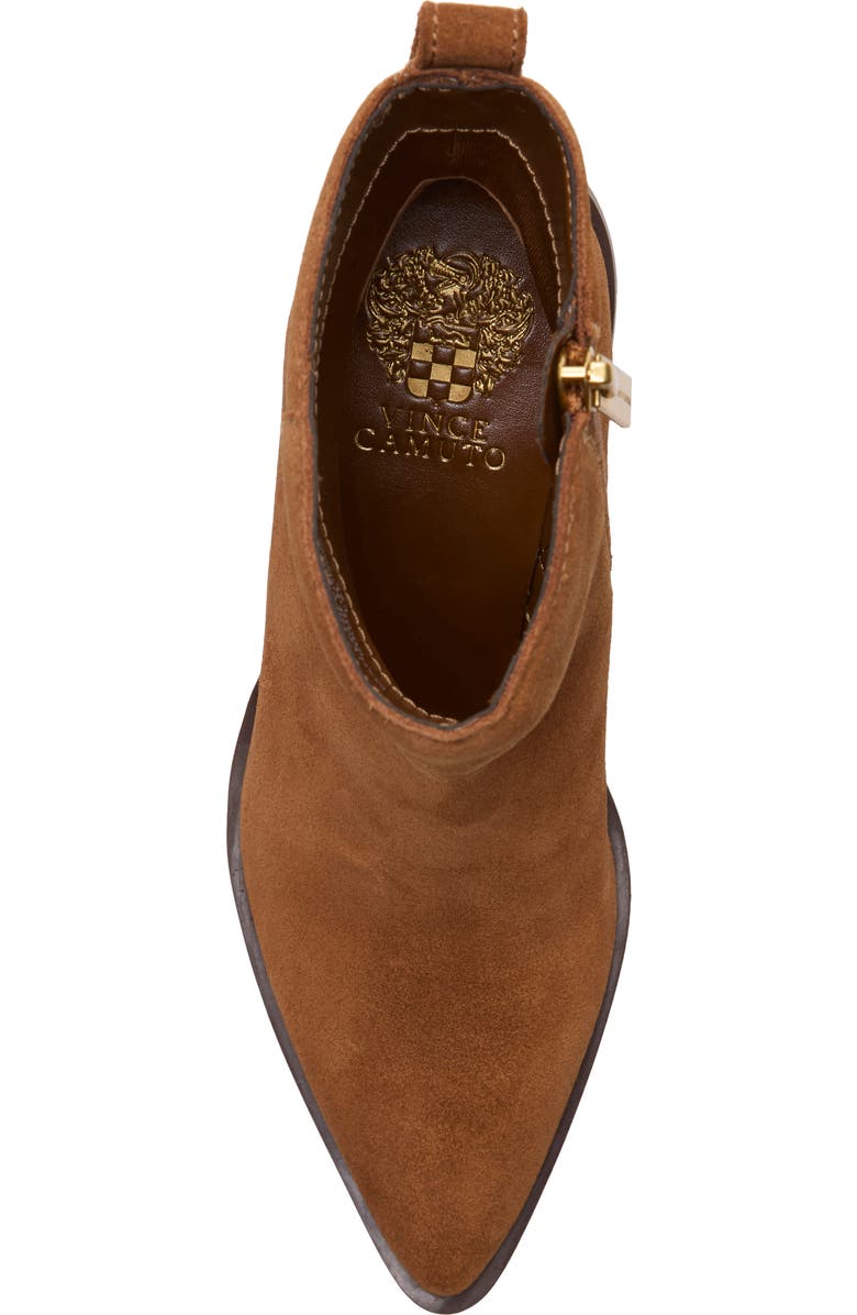 Vince Camuto Lorelai Pointed Toe Bootie, Alternate, color, Burnt Sugar Verona