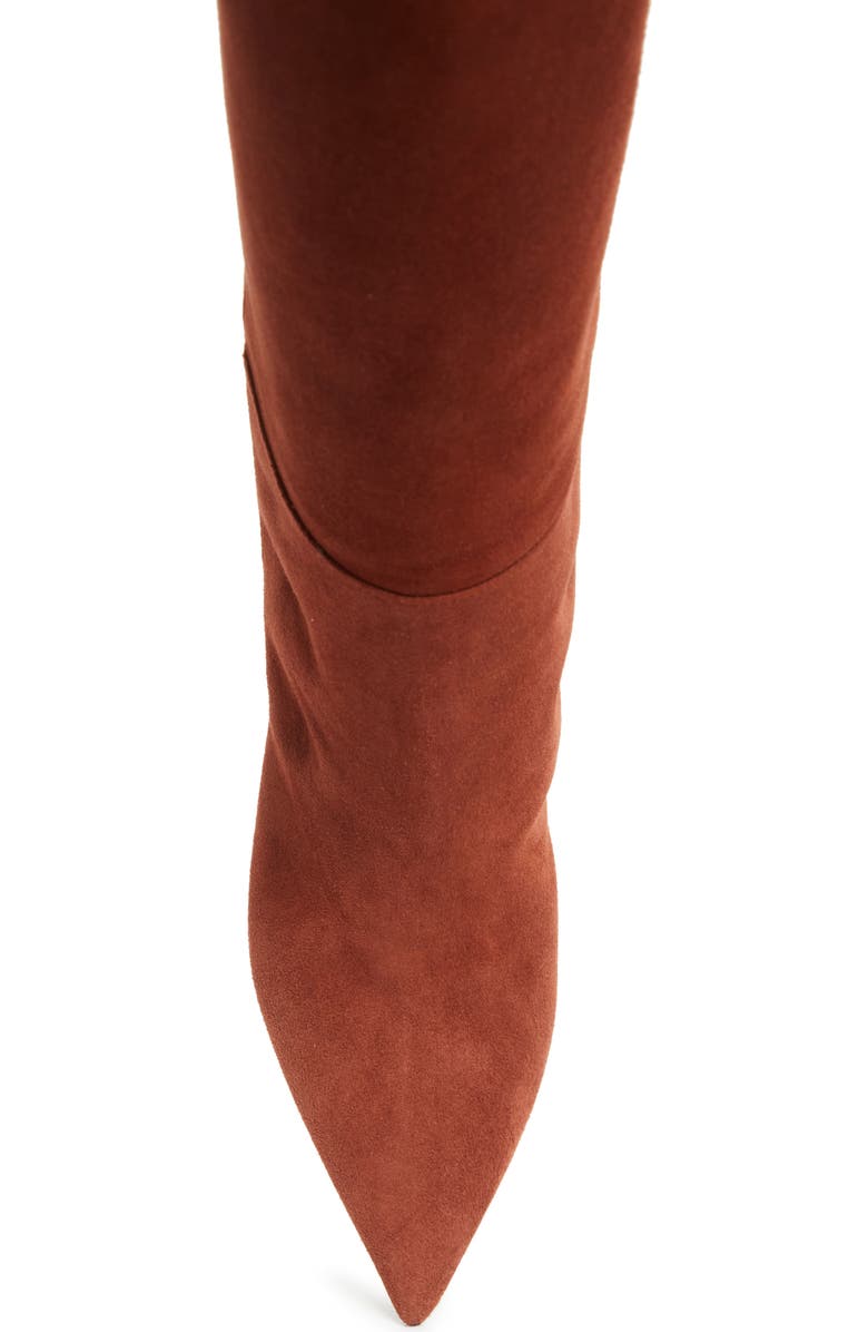 Jimmy Choo Alizze Pointed Toe Knee High Boot, Alternate, color, Cognac