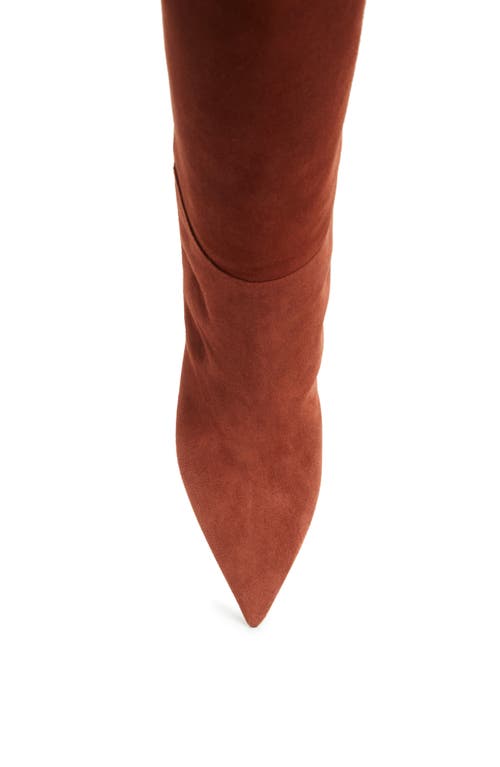 Jimmy Choo Alizze Pointed Toe Knee High Boot In Brown