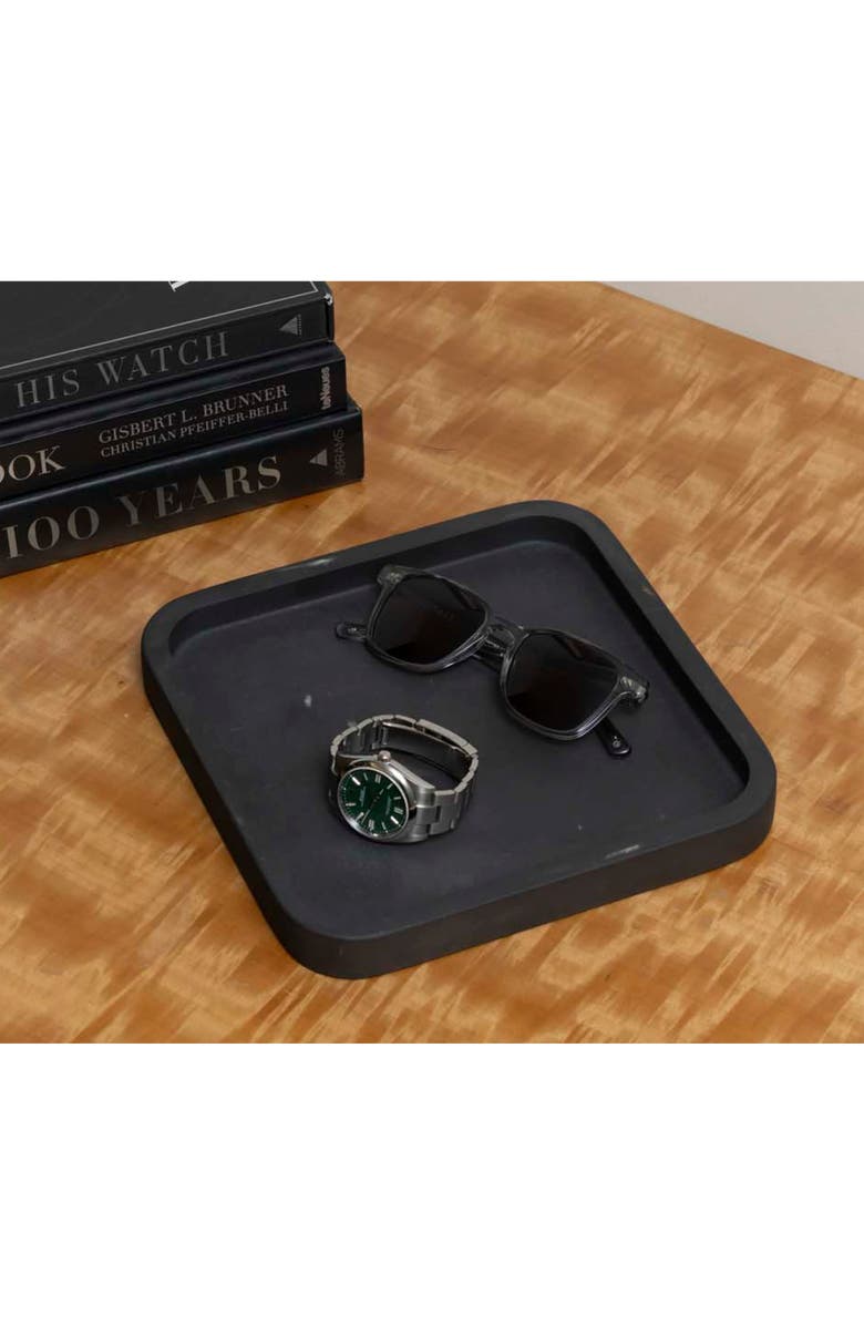 Bey-Berk Marble Tray, Alternate, color, Black