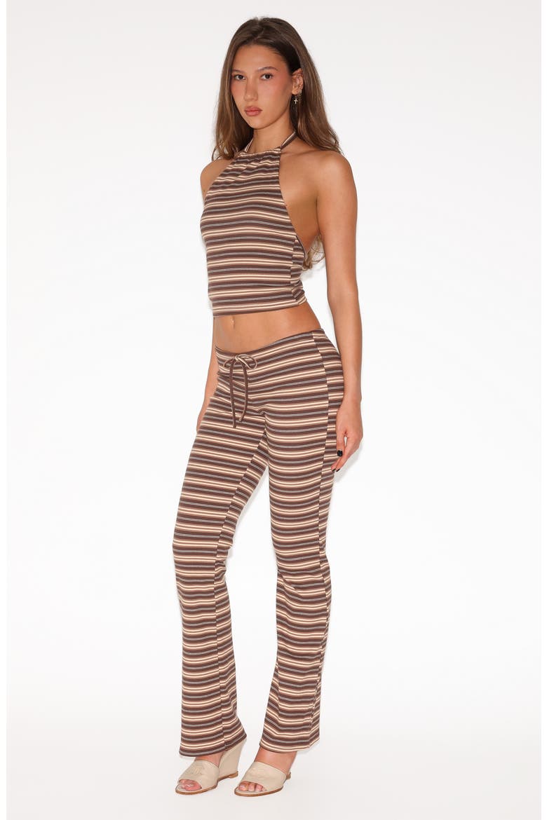 Dillon 2.0 Striped Halter Top, Alternate, color, BROWN MULTI STRIPE