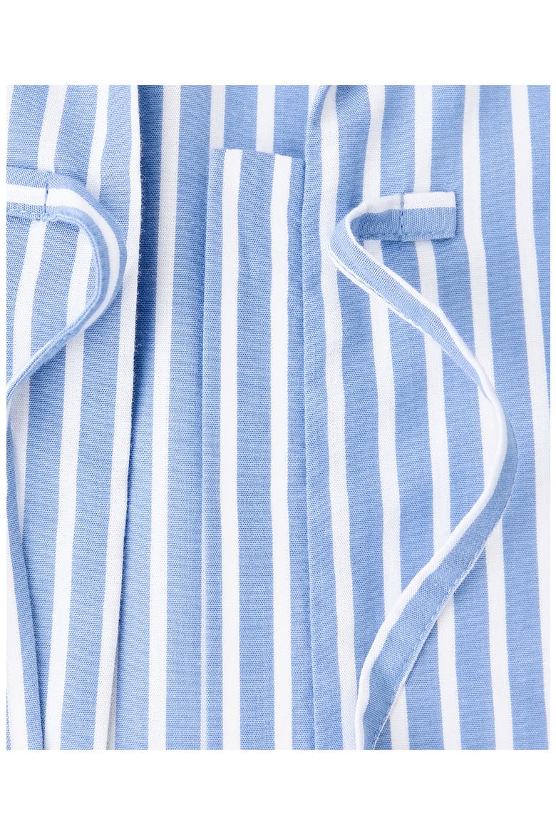 Striped Tie Front Shirt, Alternate, color, SKY BLUE