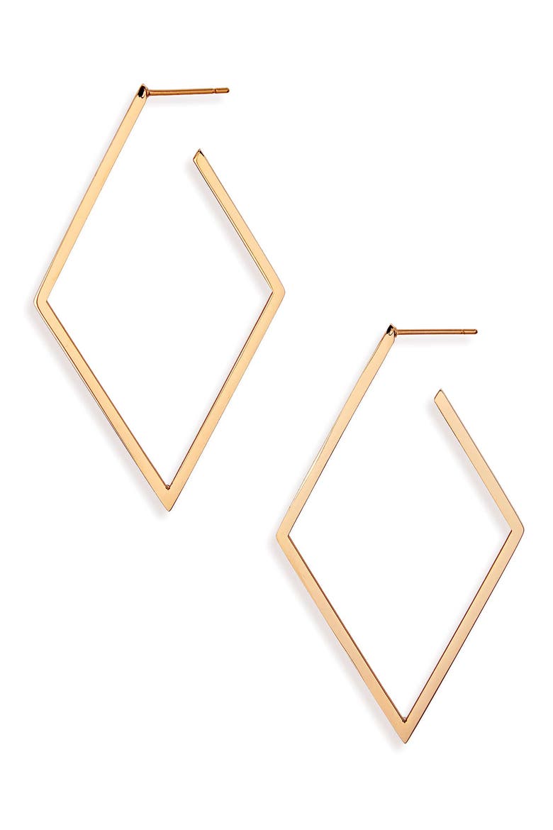 Montana Geometric Earrings, Main, color, GOLD