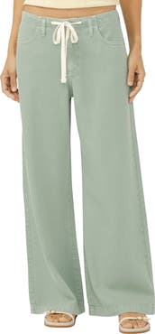 Silver Jeans Co. Beach Wide Leg Drawstring Jeans