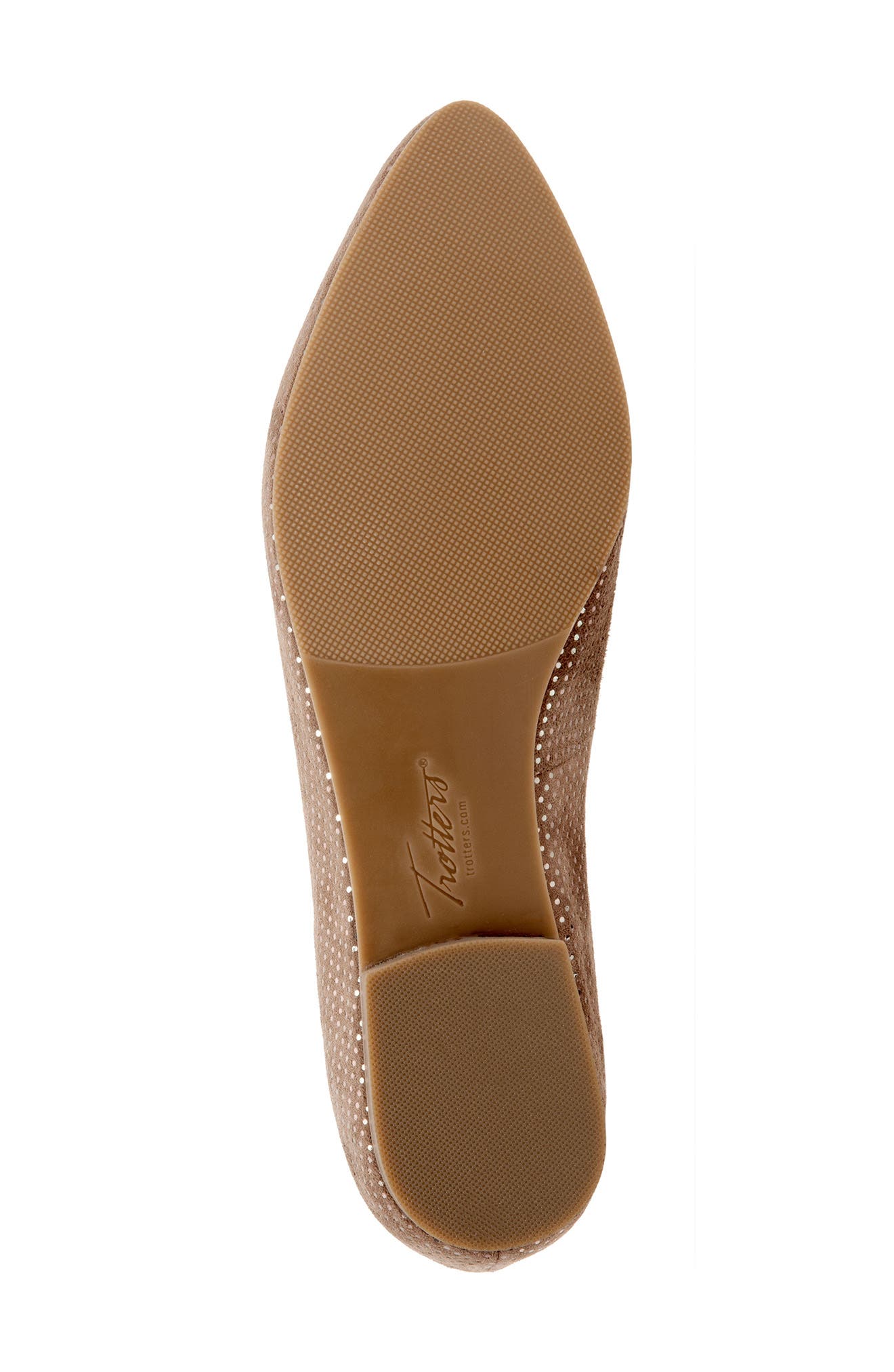 Harlowe Flat, Alternate, color, TAUPE DOT SUEDE