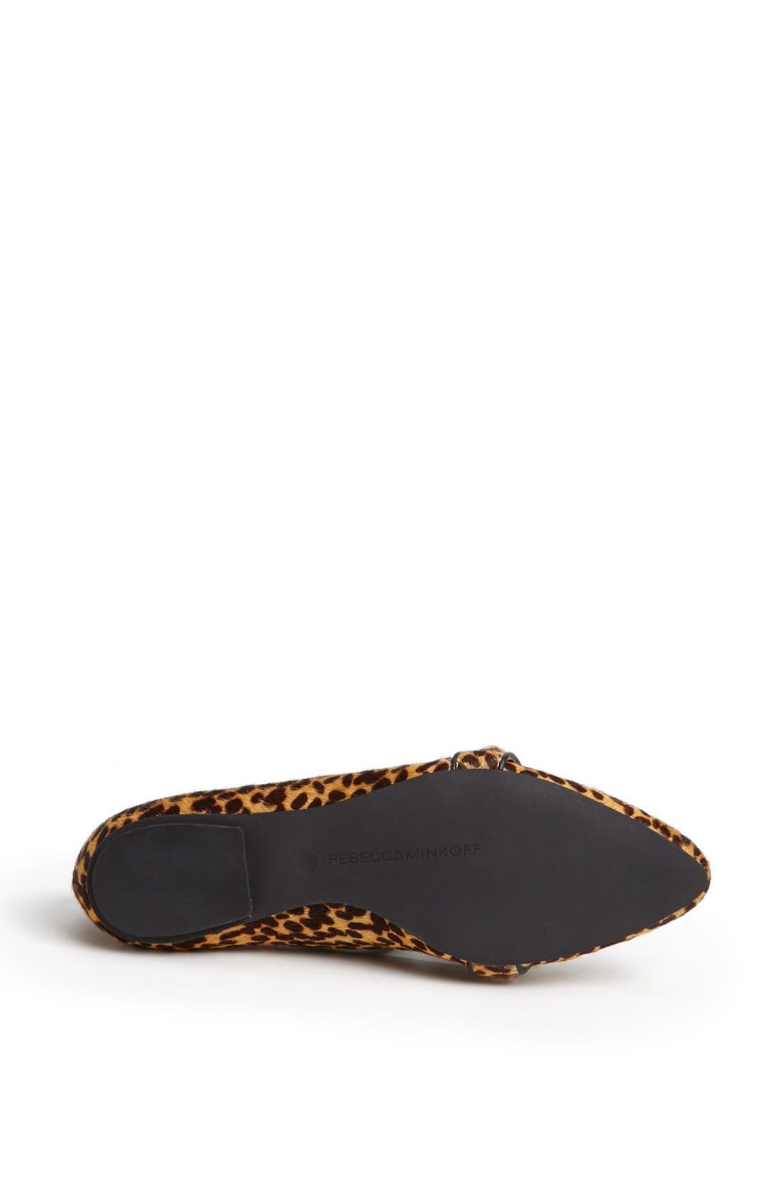 'Ira' Flat, Alternate, color, BLACK/ TAN SPOTTED HAIRCALF