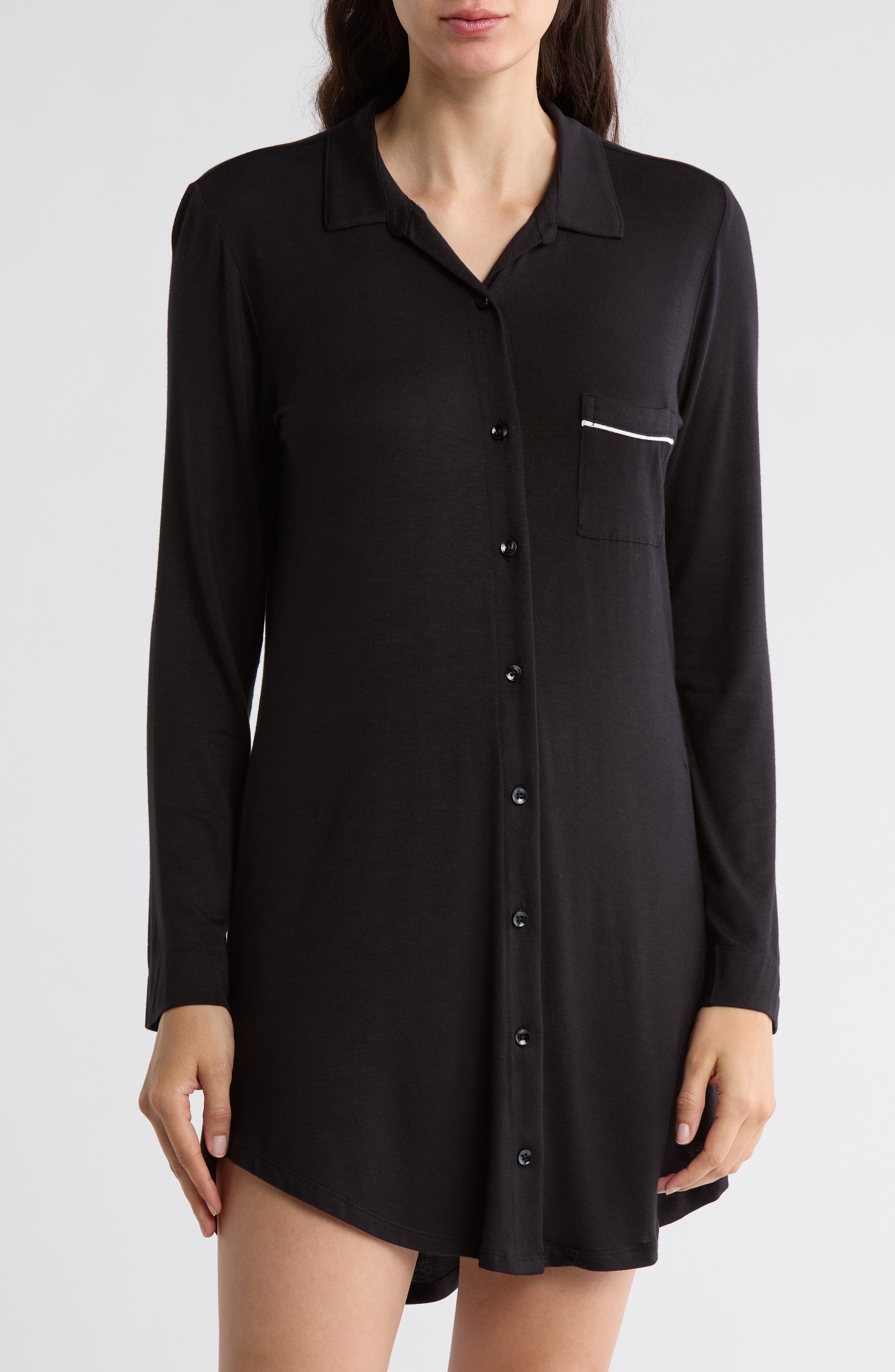 NORDSTROM RACK Tranquility Button Front Nightshirt
