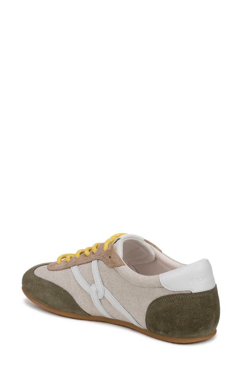Shop Veronica Beard Riviera Sneaker In Sand/stone Army