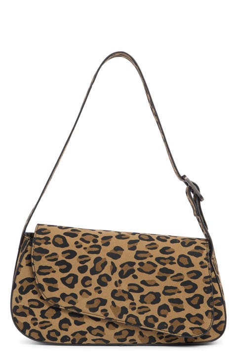 East/West Leopard Print Shoulder Bag