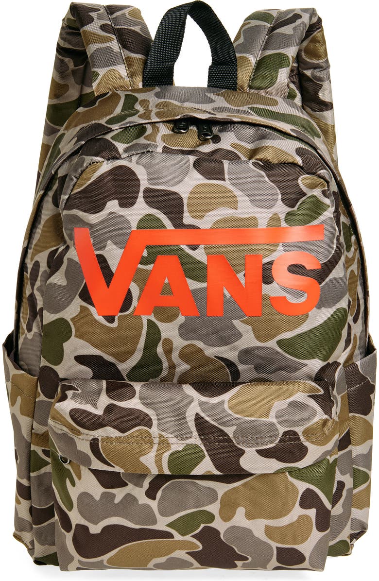 Vans Kids' Old Skool Camo Backpack, Main, color,
