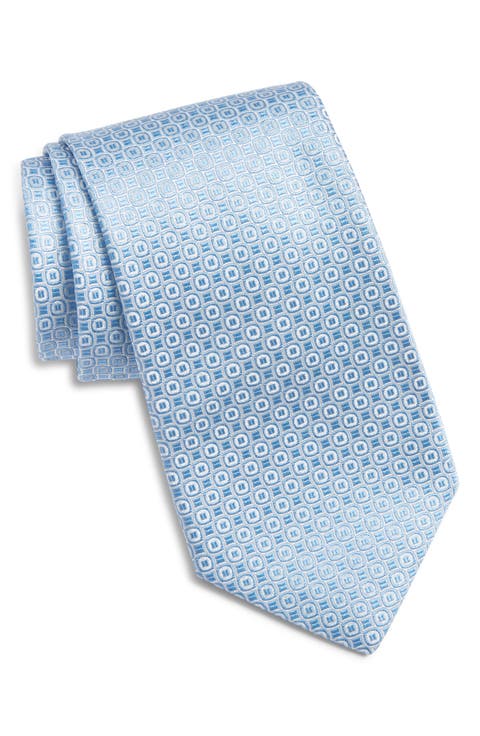 Roland Geometric Jacquard Silk Tie