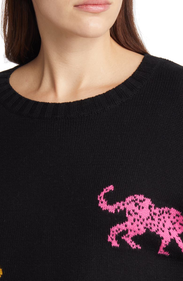 Rails Perci Leopard Cotton & Cashmere Sweater, Alternate, color,