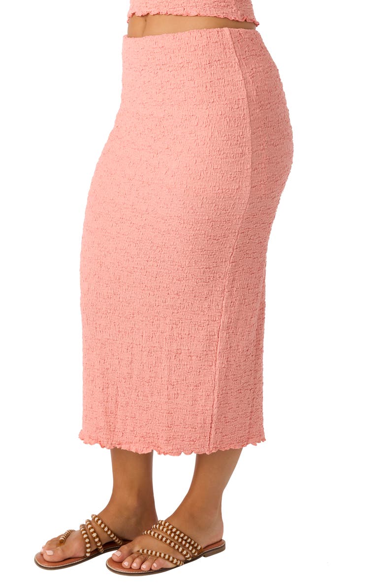O
Neill Jordana Column Midi Skirt, Alternate, color, Coral Haze