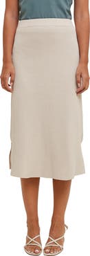 WISHLIST Rib Knit Midi Skirt