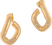 Reiss Fatima Crystal Frost Hoop Earrings