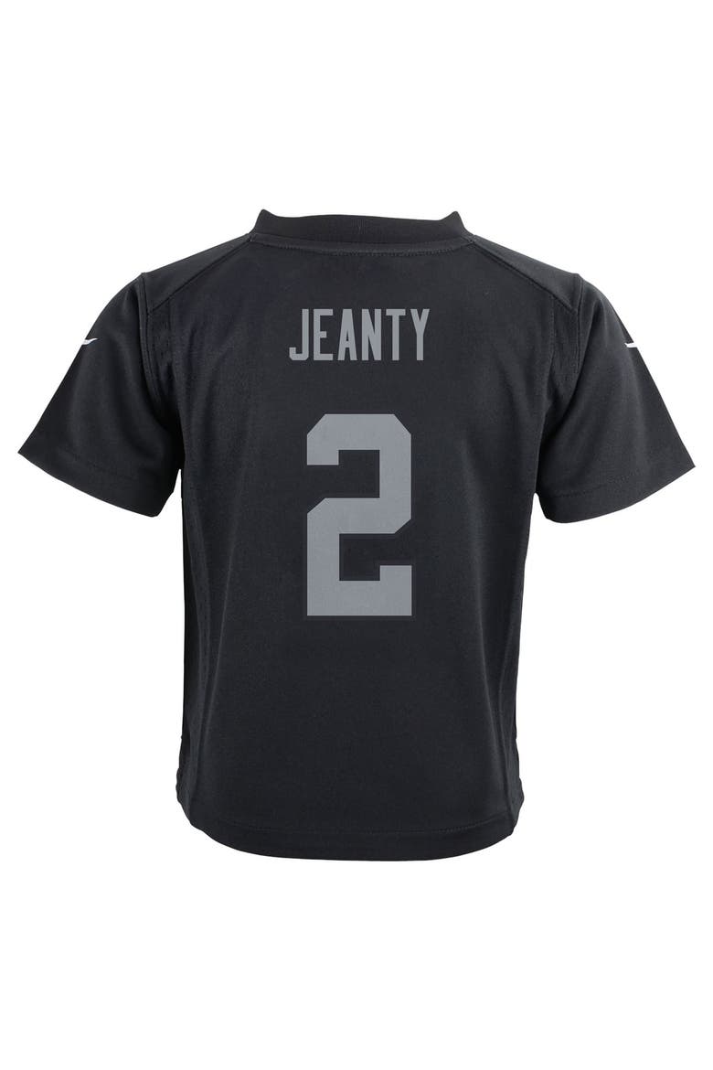 Preschool Nike Ashton Jeanty Black Las Vegas Raiders Team Player Game Jersey, Alternate, color, Black
