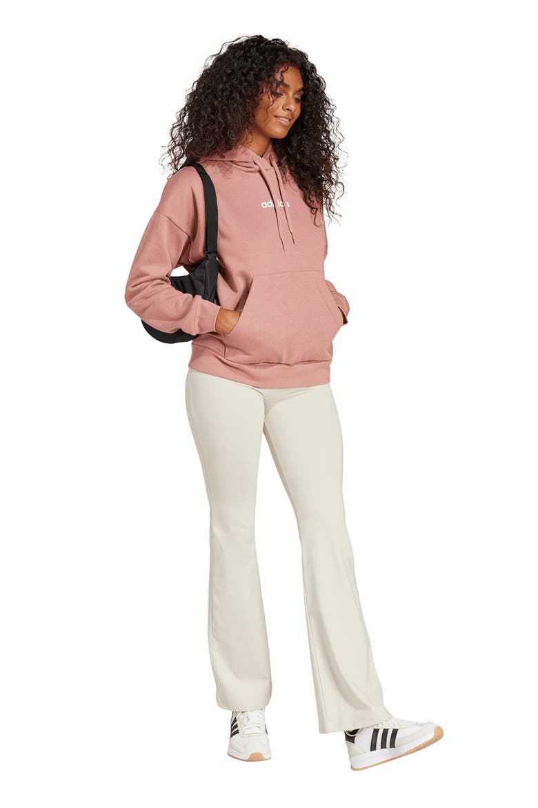 Essentials Small Logo Flared Leggings, Alternate, color, WONDER ALUMINA/ WHITE/