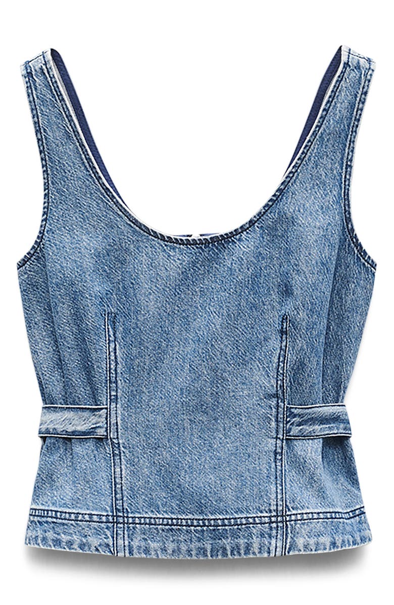 rag & bone Estelle Featherweight Crop Denim Shirt, Alternate, color, Beekman