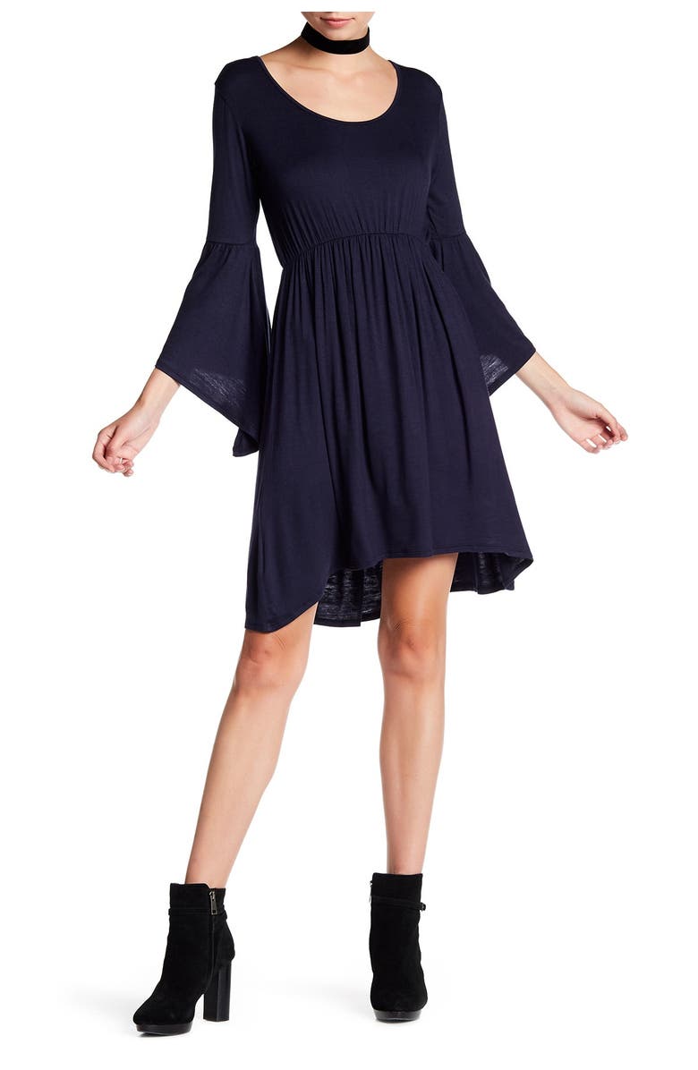 Loveappella Angel Sleeve Baby Doll Dress, Main, color, 