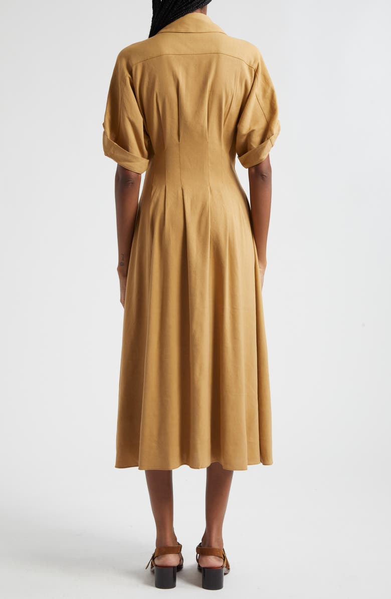 Veronica Beard Adavi Linen Blend Shirtdress, Alternate, color,