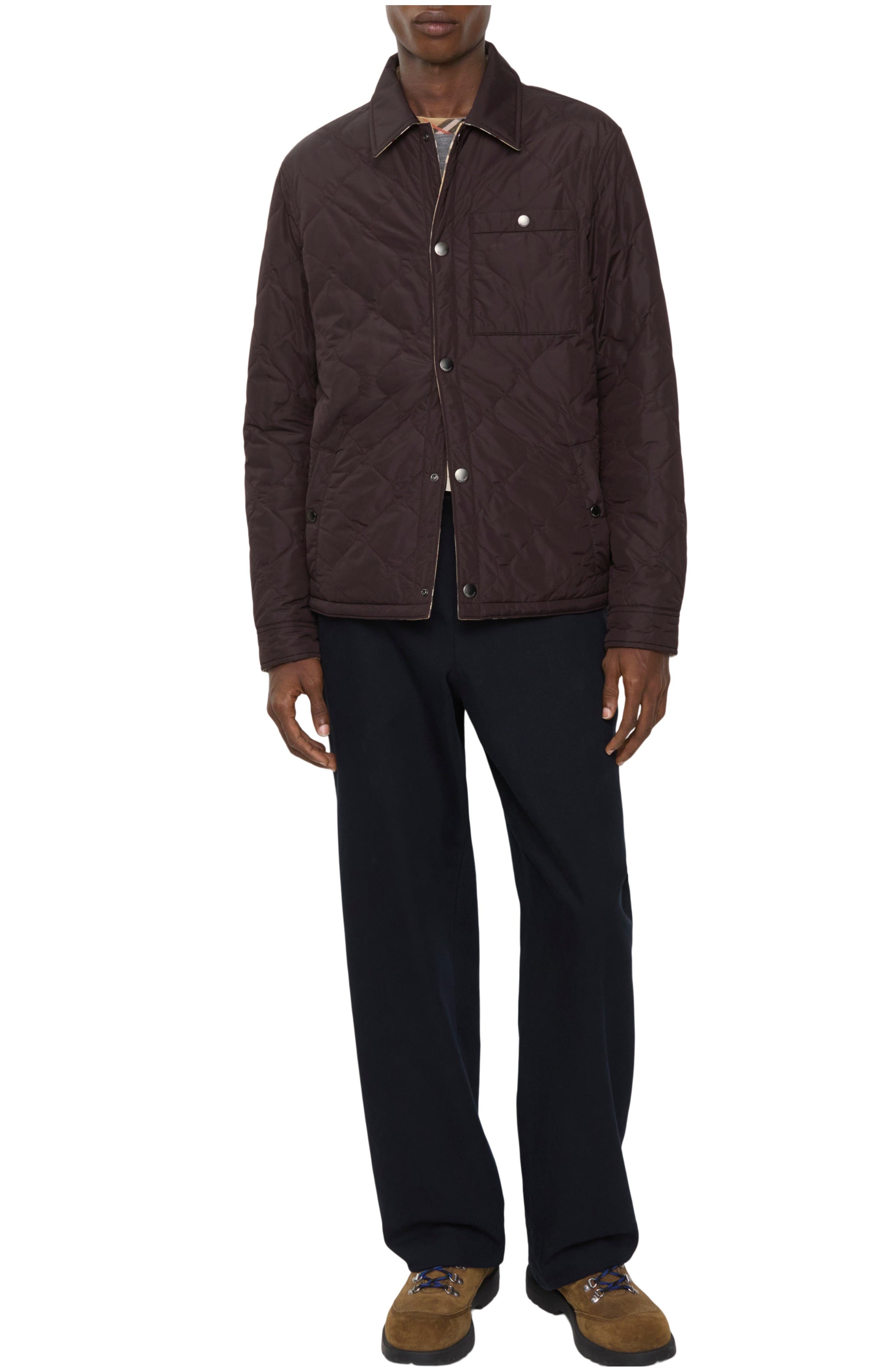 Burberry Reversible Quilted Nylon Overshirt (Men) | Nordstrom