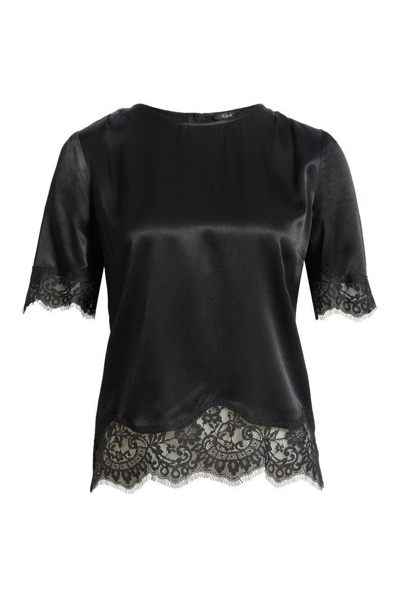 Sonora Lace Trim Top, Alternate, color, BLACK