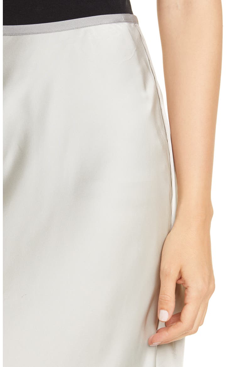 Double Satin Slip Skirt, Alternate, color, CEMENT