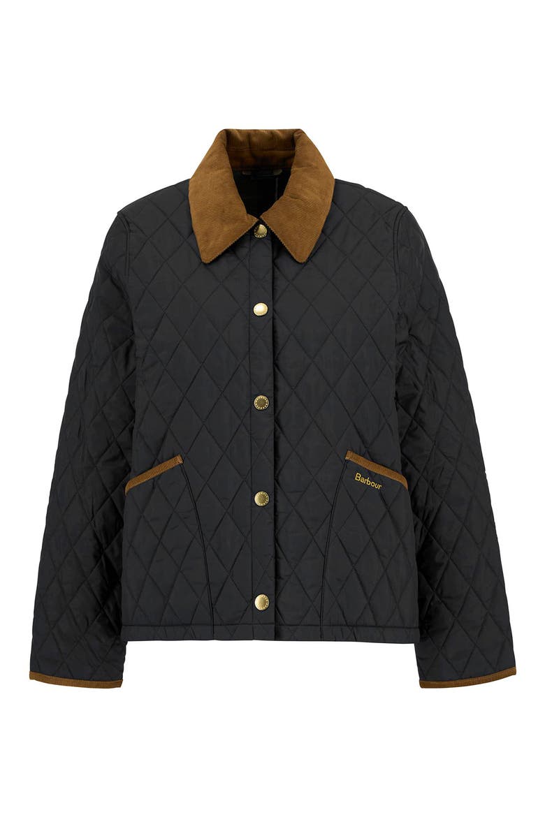 Liddesdale Quilted Barn Jacket, Alternate, color, BLACK/ CLASSIC