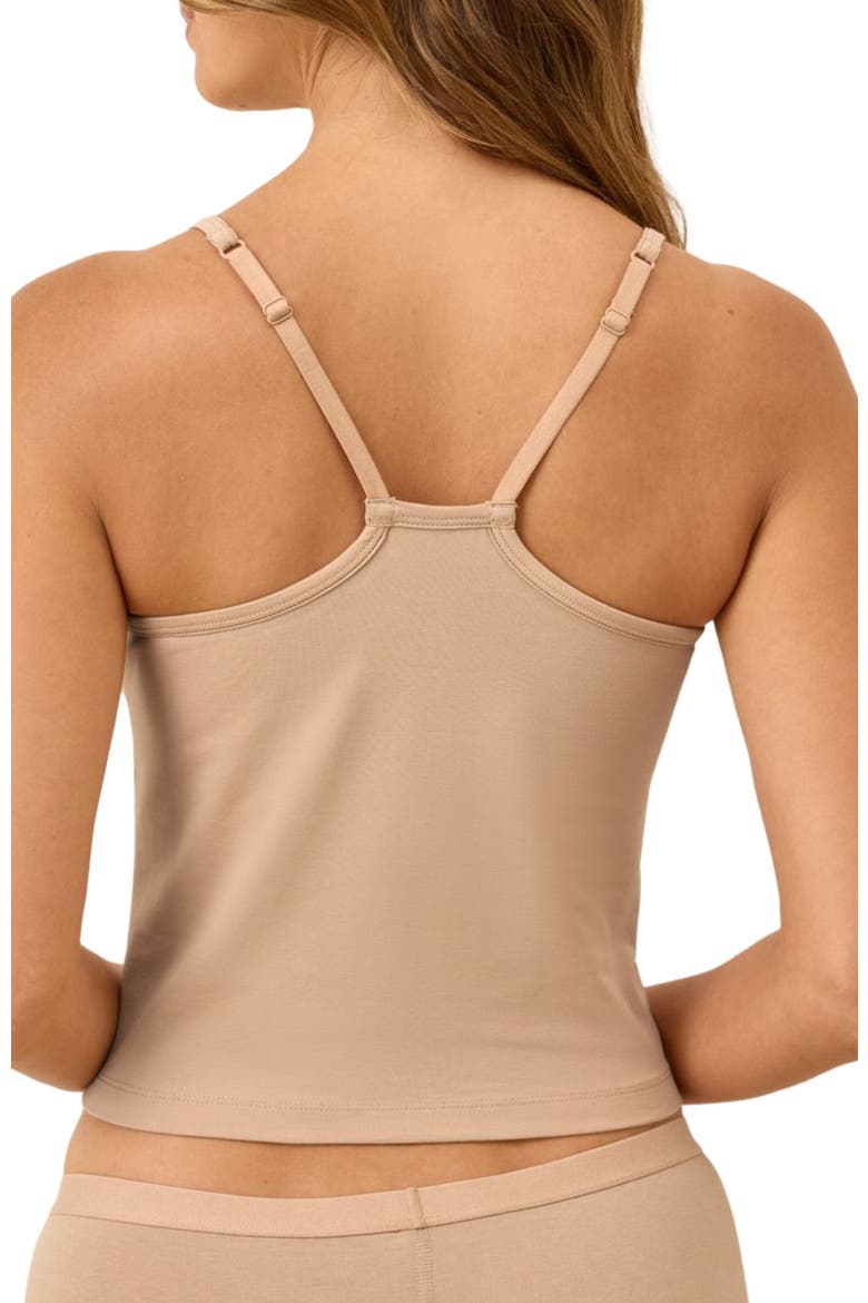 Everyday Shelf Bra Cropped Camisole, Alternate, color, Sesame