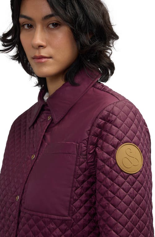 Scotch & Soda Thyrni Water Repellent Shacket In Purple