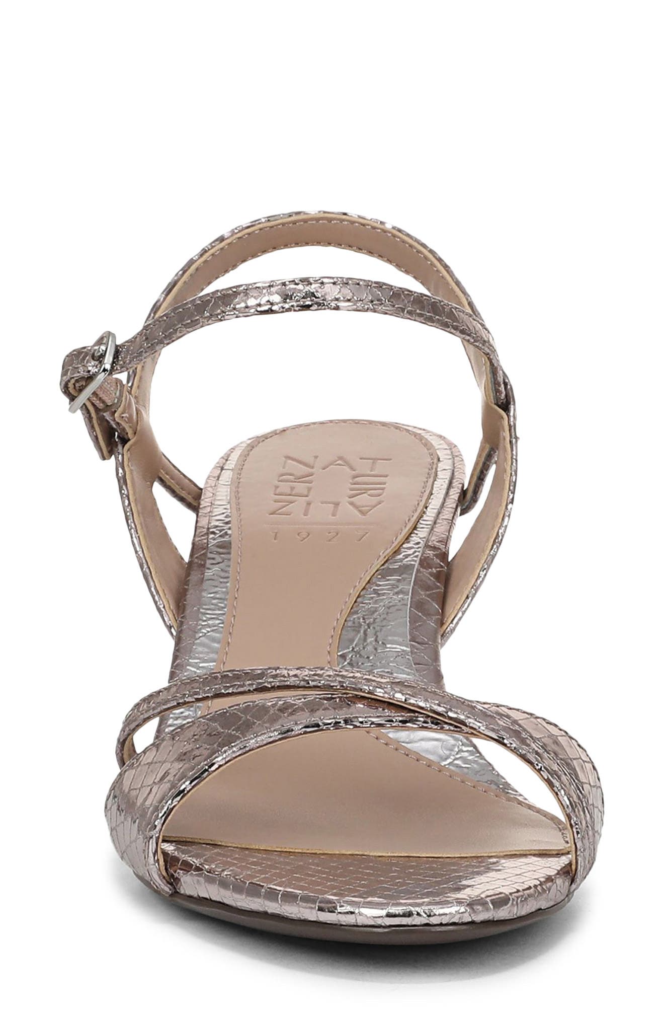 Trey Ankle Strap Sandal, Alternate, color, PEWTER