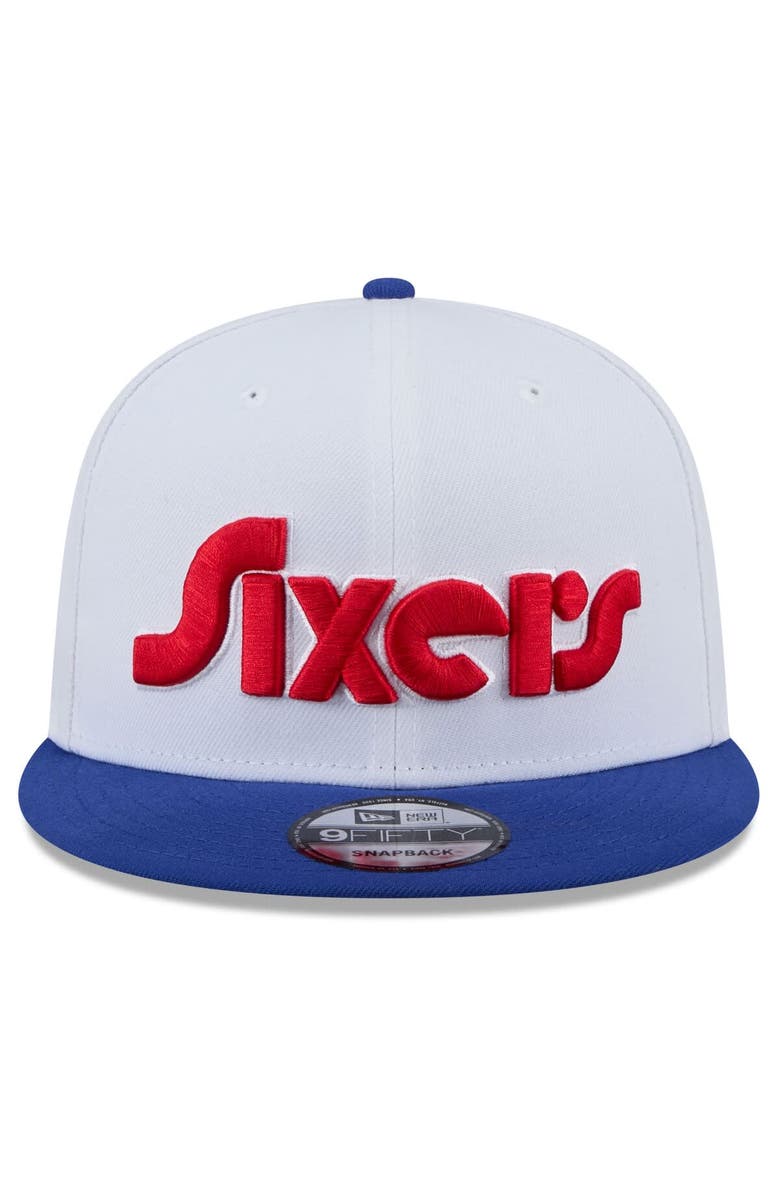 New Era Youth New Era White Philadelphia 76ers 2024/25 City Edition 9FIFTY Snapback Hat, Alternate, color,