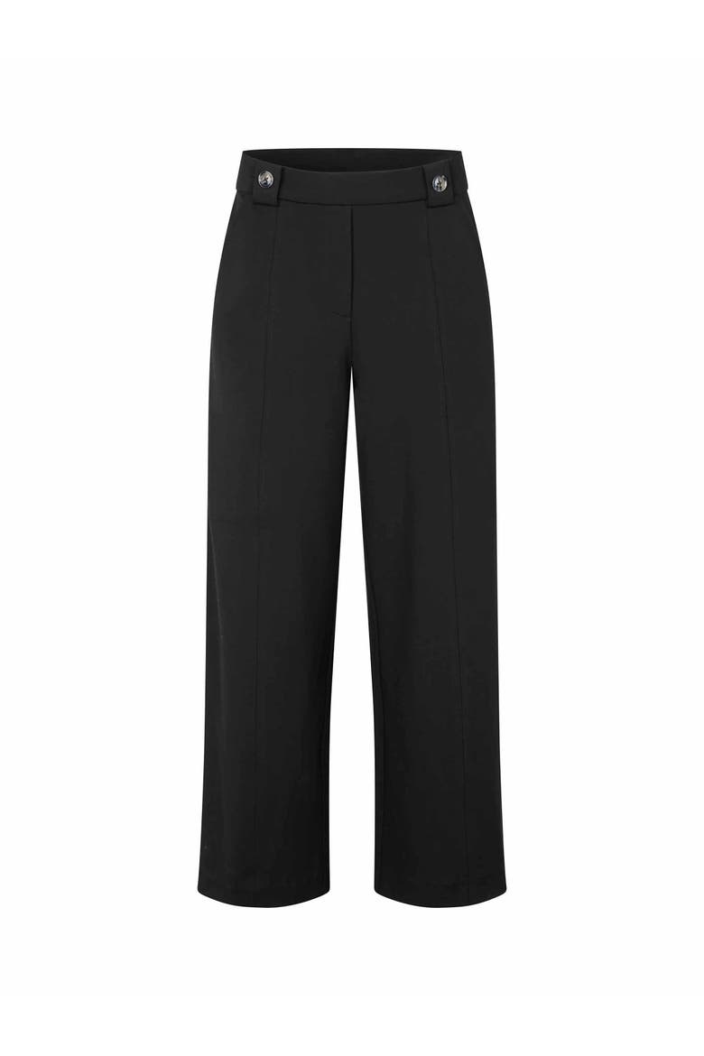 MaPaxora Cropped Wide Leg Pants, Alternate, color, Black
