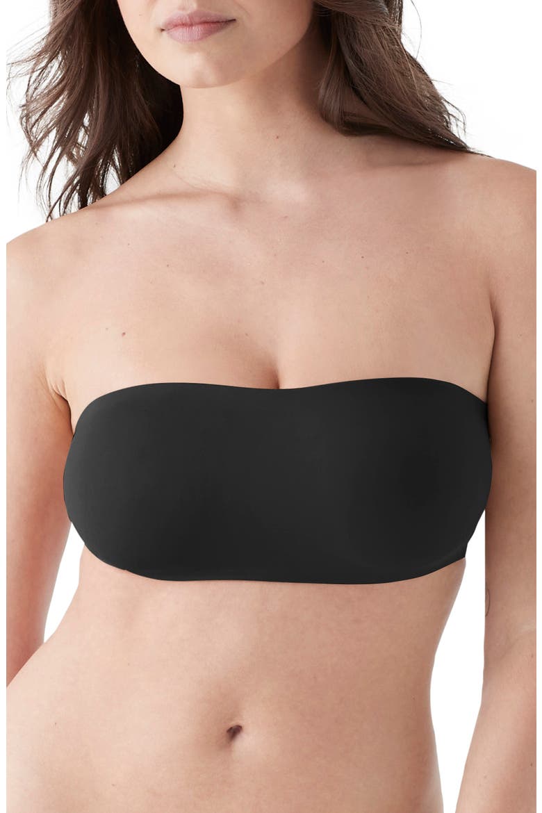 True Body Wireless Convertible Bandeau Bra, Main, color, BLACK