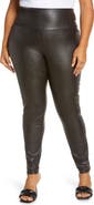 Naked Wardrobe Faux Leather High Waist Leggings